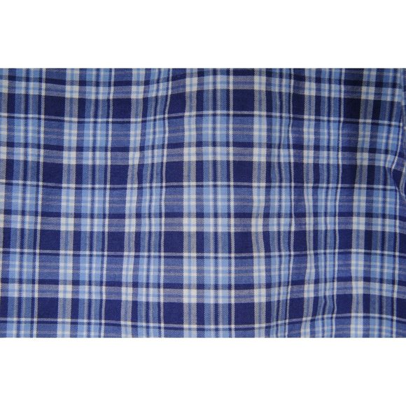 Polo Ralph Lauren Kids Blue White Plaid Checkered Button Down Shirt Size Large - Picture 6 of 7